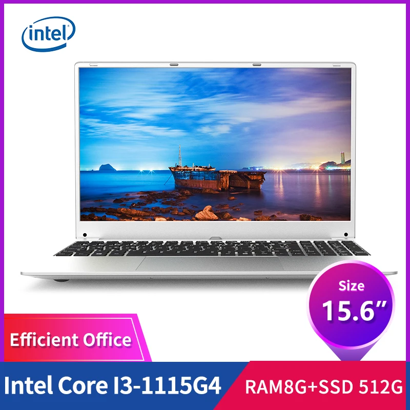 Ноутбук Intel 15 6 дюймов Windows 10 Home 8 Гб 256 ГБ SSD дешевый игровой ноутбук портативный Wi-Fi