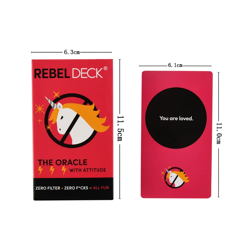 Rebel Deck Tarot Cards Box Set Game English Tarot Deck Table Card Board Games Party Playing Cards Entertainment Family Games