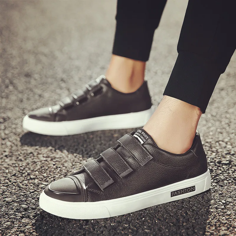 Красивая Мужская обувь для прогулок Повседневная из искусственной кожи Sapato Masculino