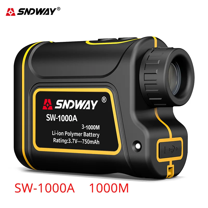 Телескопический лазерный дальномер Sndway 6x для охоты гольфа 600 м 1000 1500 цифровая