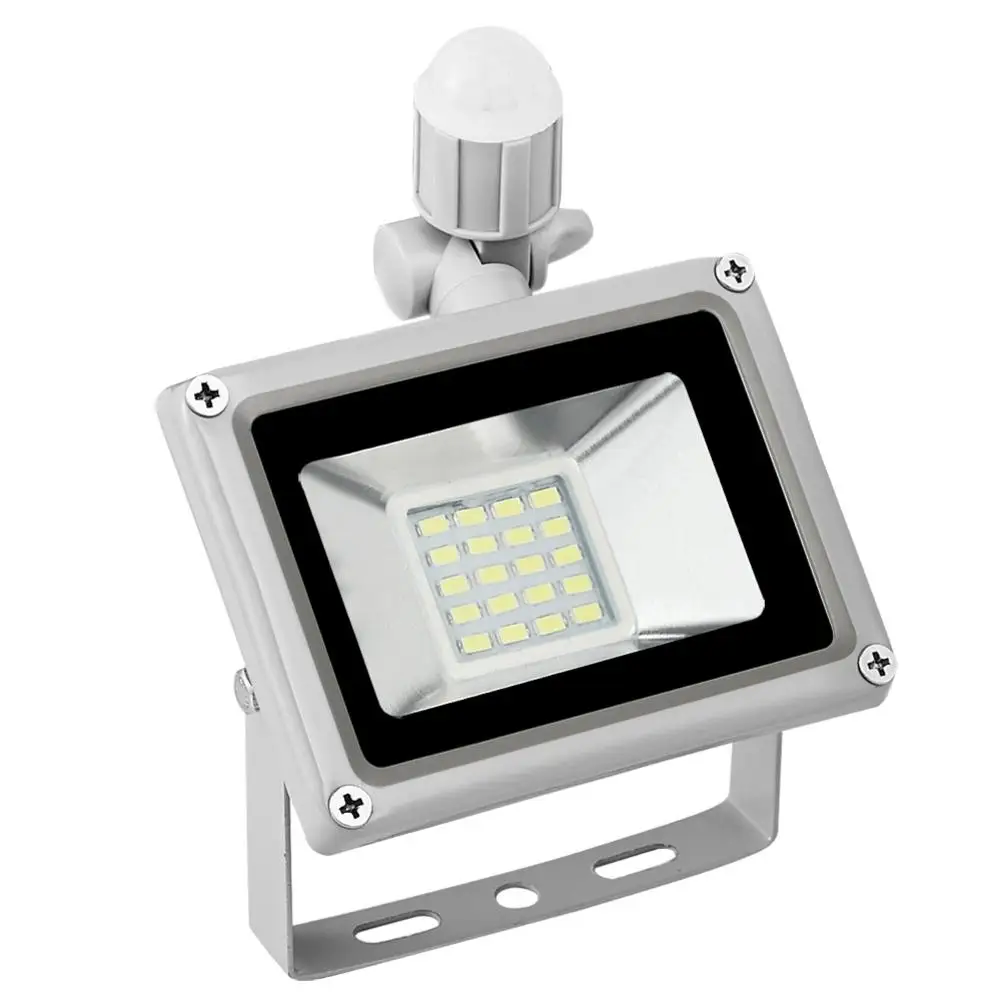 20 Вт светодиодный прожектор светильник SMD движения PIR Сенсор напольный s AC 220 240V 800