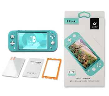 

2Pcs Gulikit NS12 Tempered Glass Ultra Clear HD Screen Protective Film Easy Install Protector for Nintend NS Switch Lite Console