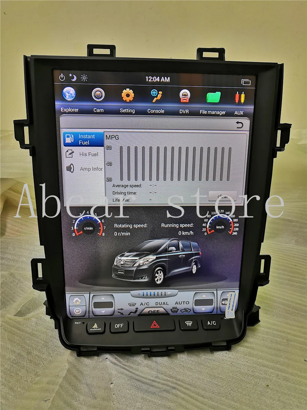Discount Tesla style Android 8.1 Car dvd player GPS Navigation For Toyota alphard Vellfire 20 series 2007-2014 PX6 IPS  JBL 18 speakers 5