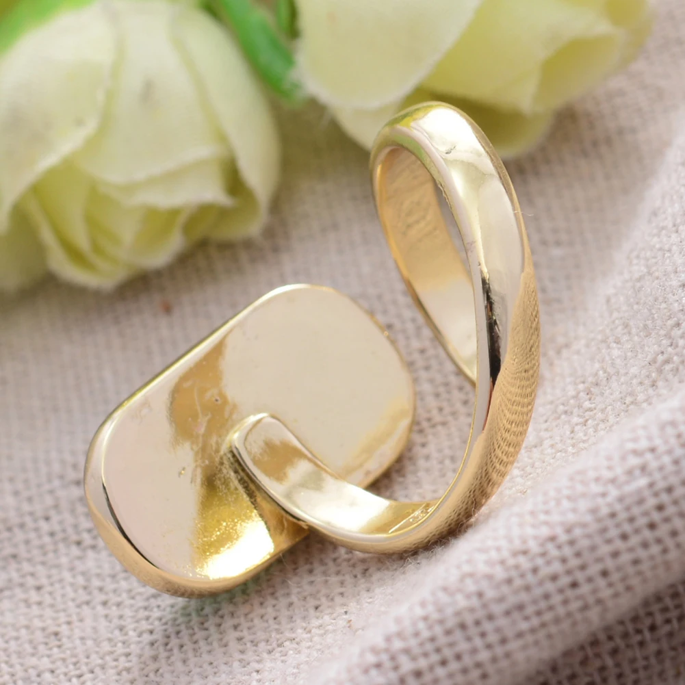 Luxury Granny Emerald Gemstone Yellow Gold Color Ladies Engagement Ring Jewelry For Women Gift No Fade - 6