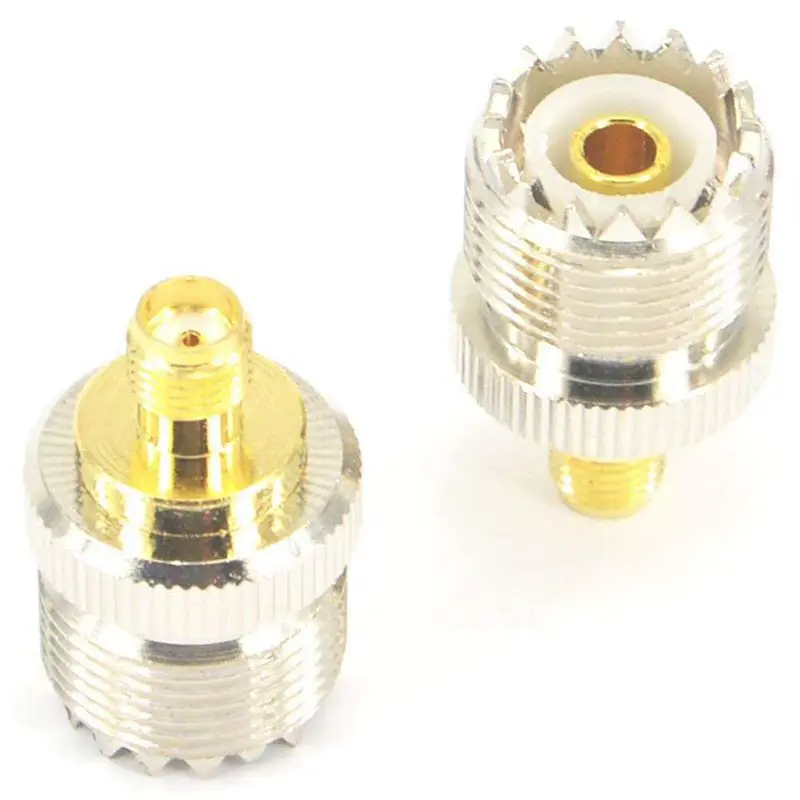 Переходник RF Coax SMA female to SO239 UHF гнездо SO 239 антенный Кабельный разъем В комплекте