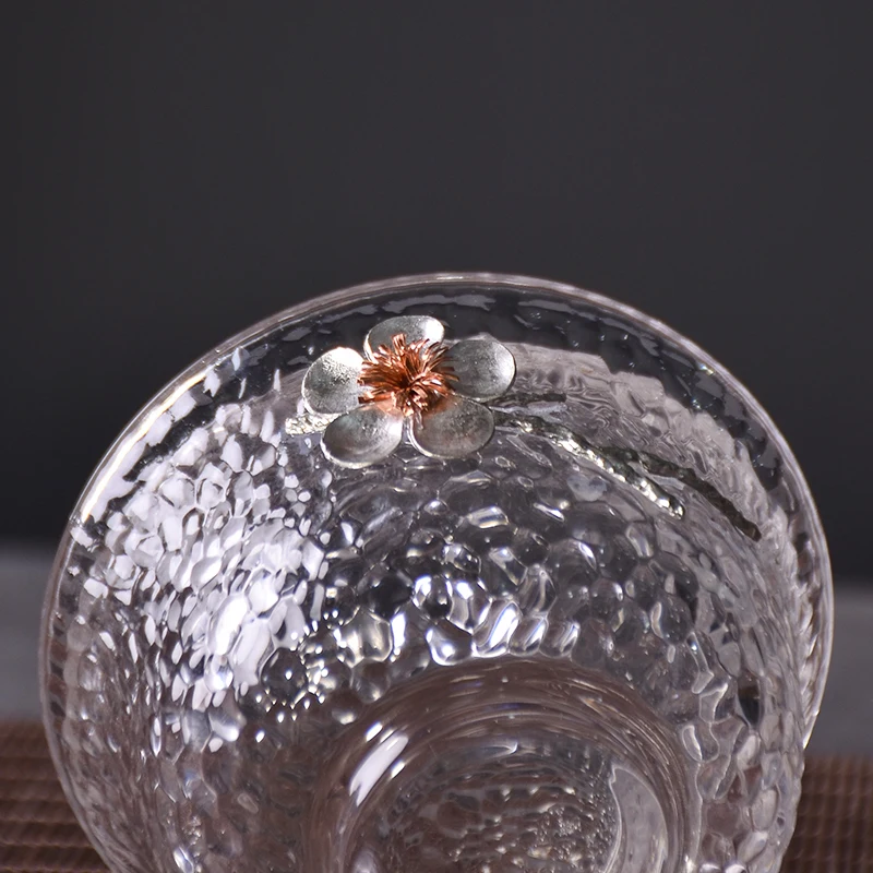 TANGPIN heat-resistant glass gaiwan handmade plum blossom glass gaiwan teacup drinkware 125ml
