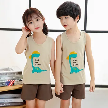 

Summer Baby Boys Girls Sleepwear Suits Short Sleeve Children Pajamas Infantil Pyjamas Girls Cartoon Pijamas Kids Clothing Sets