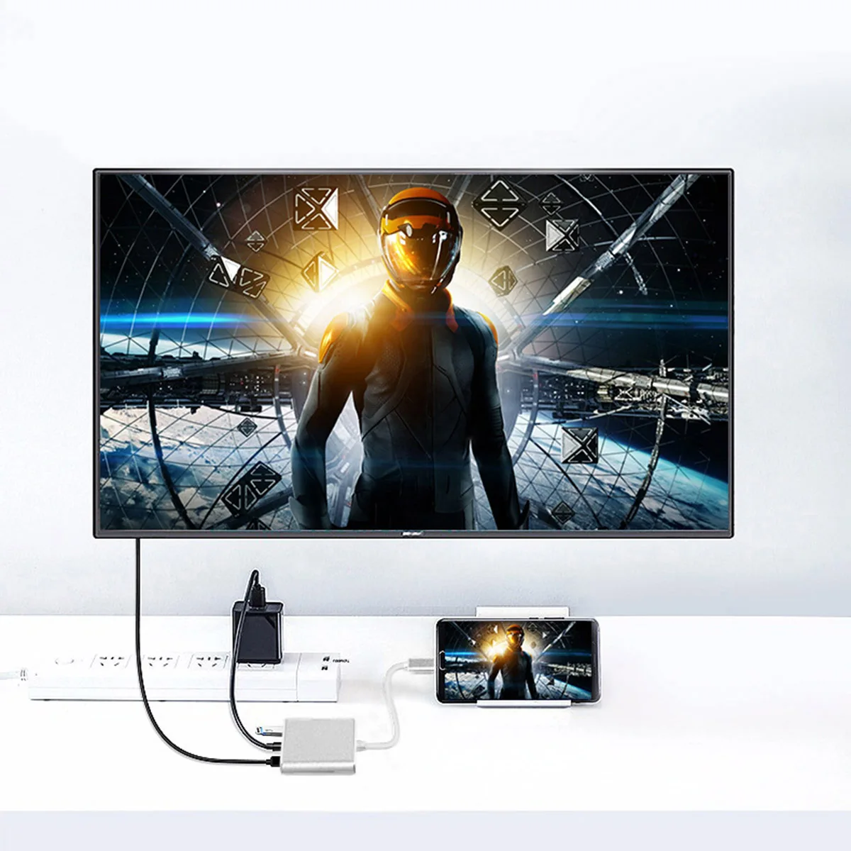 SOONHUA type-C к HDMI адаптер USB C к 4K HDMI конвертер 3в1 type-C к HDMI USB 3,0 PC Быстрые Адаптеры для зарядки для ноутбука телефона