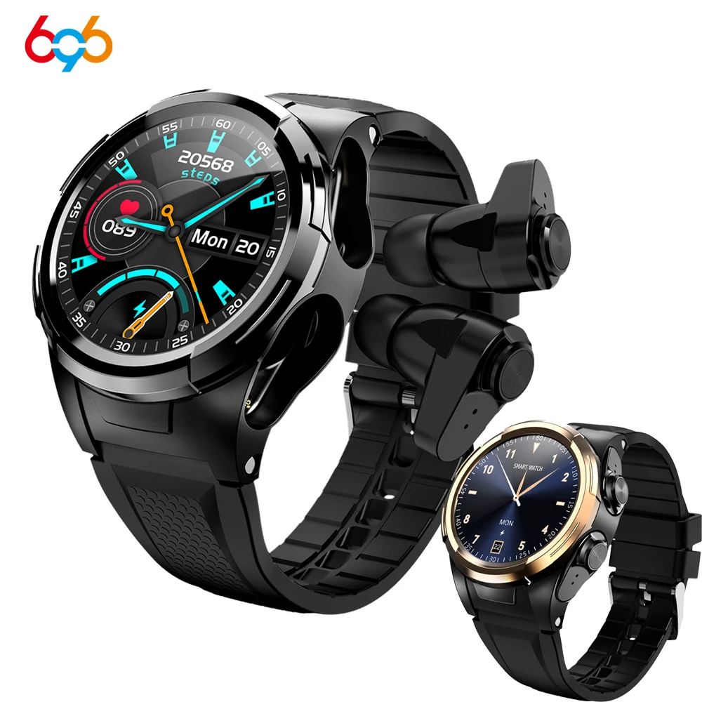 696 Smart Watch Men Blue Tooth Earphones Heartrate Full Touch Screen Sleep  Monitor Camera Sport Smartwatch Smart S201 Wristband - Smart Watches -  AliExpress