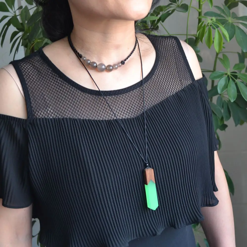 Модное светящееся ожерелье с подвеской женские и мужские светящиеся подарки