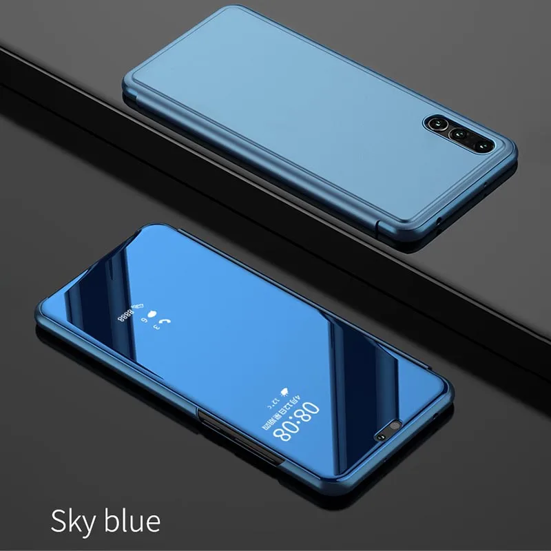 Mi rror флип чехол для mi 6 задняя крышка Red Note 5A 5 Plus смартфон Shell Чехол Черный Синий