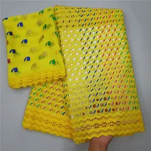 В нигерийском стиле швейцарская маркизет хлопчатобумажная кружевная ткань распродажа африканская швейцарская вуаль кружева в швейцарском стиле Высокое качество Быстрая Сушка Хлопок Кружева 5+ 2 ярда