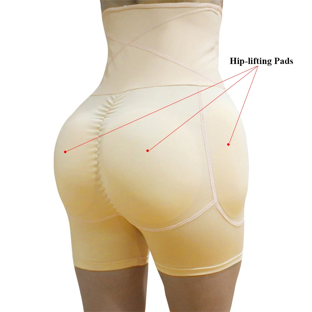 

High Waisted Butt And Hip Padded Shaper Seamless Shapewear Women Fake Butt Enhancer Slimming Underwear Booty Lifter Tummy Shaper