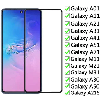 Vetro protettivo 9H per Samsung Galaxy A01 A11 A21 A31 A41 A51 A71 pellicola salvaschermo M01 M11 M21 M31 M51 A30 A50 vetro di sicurezza