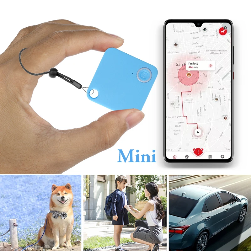 1 шт. умный мини GPS трекер для домашних животных водонепроницаемый Bluetooth ABS