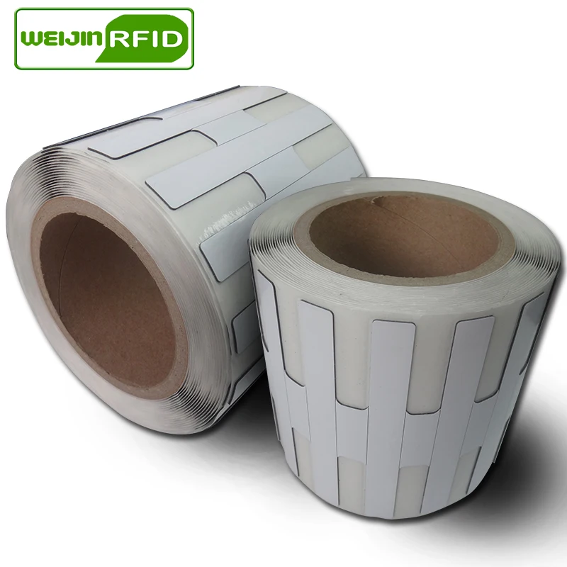 UHF RFID Ультратонкий Металл бирка линии серебрения confidex тонкий 915 м 868 м Impinj M4QT EPC 20 шт большой печати ПЭТ RFID этикетка