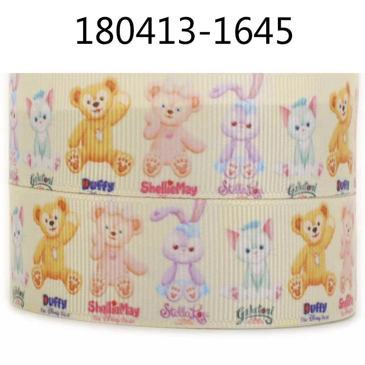 Winsome 50 ярдов 16 мм 38 75 милый мультфильм медведь красочные печатные Grosgrain FOE