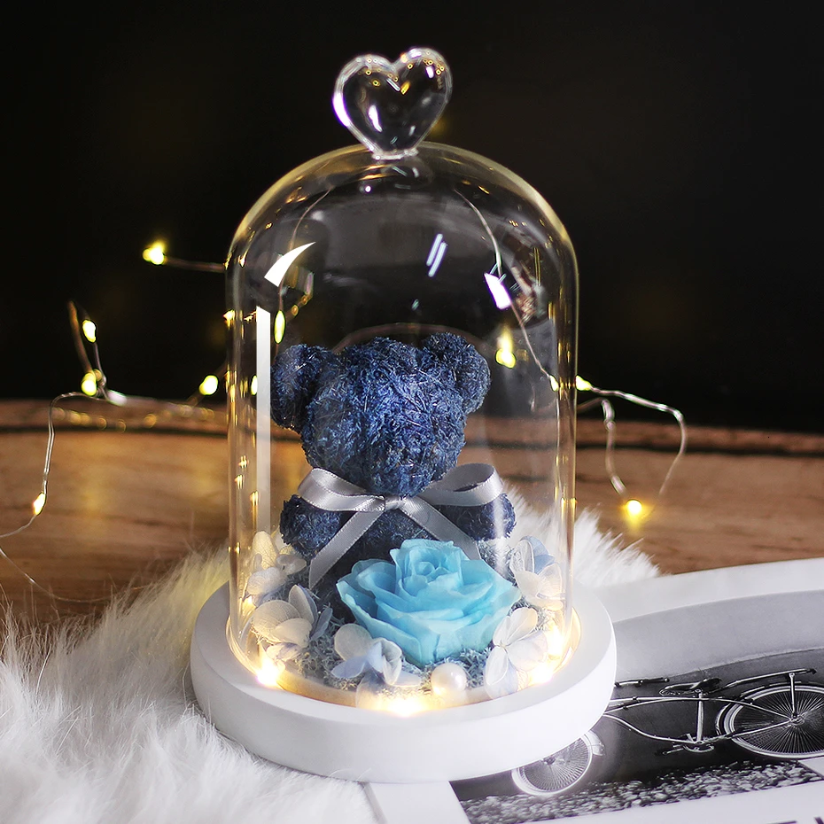 Синий Exclusively made LED Christmas decorations Christmas tree with LED lights Christmas moose decorations pendant Christmas Day Gift - Цвет: Синий