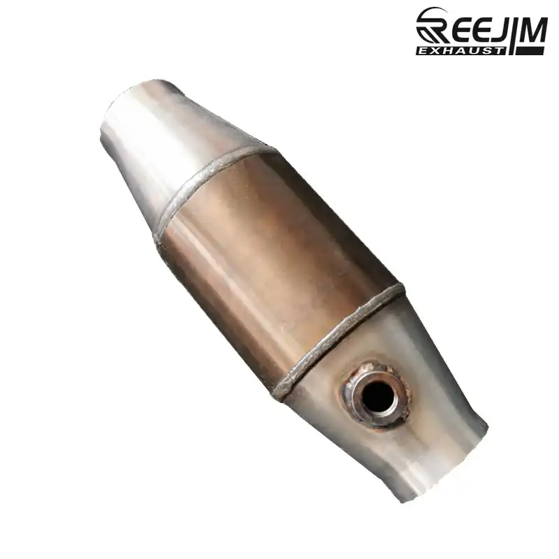 2.5/" Catalytic Converter High Flow Metallic-Core Stainless Steel 100 Cell