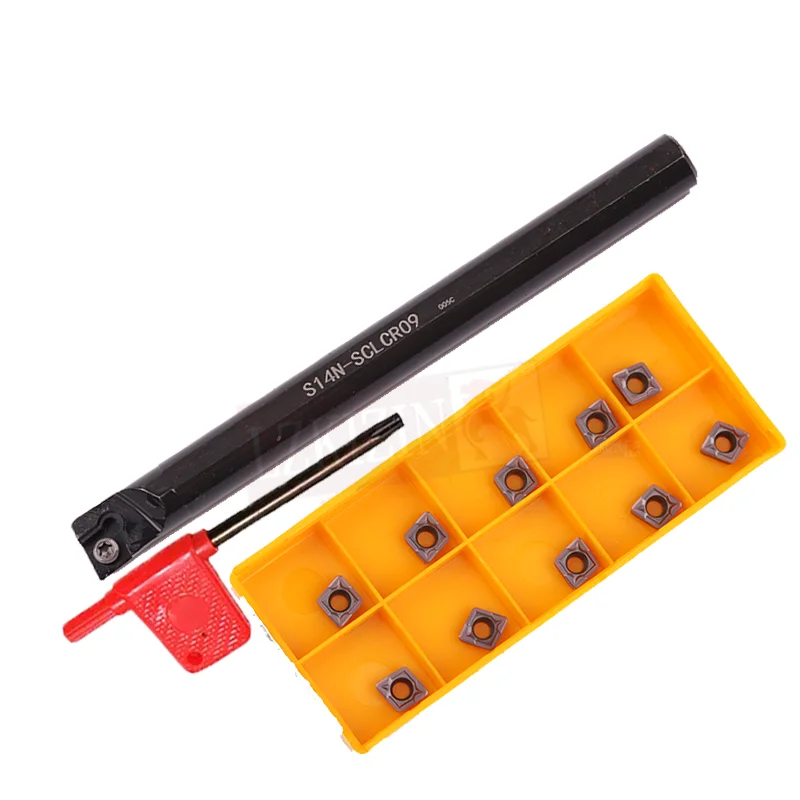 

1 шт., S12M, S14N, S16Q, S18Q, SCLCR06, SCLCR09 инструменты для резки с ЧПУ, держатель инструмента для внутренней обточки CCMT060204, CCMT09T304, вставка для P.M.