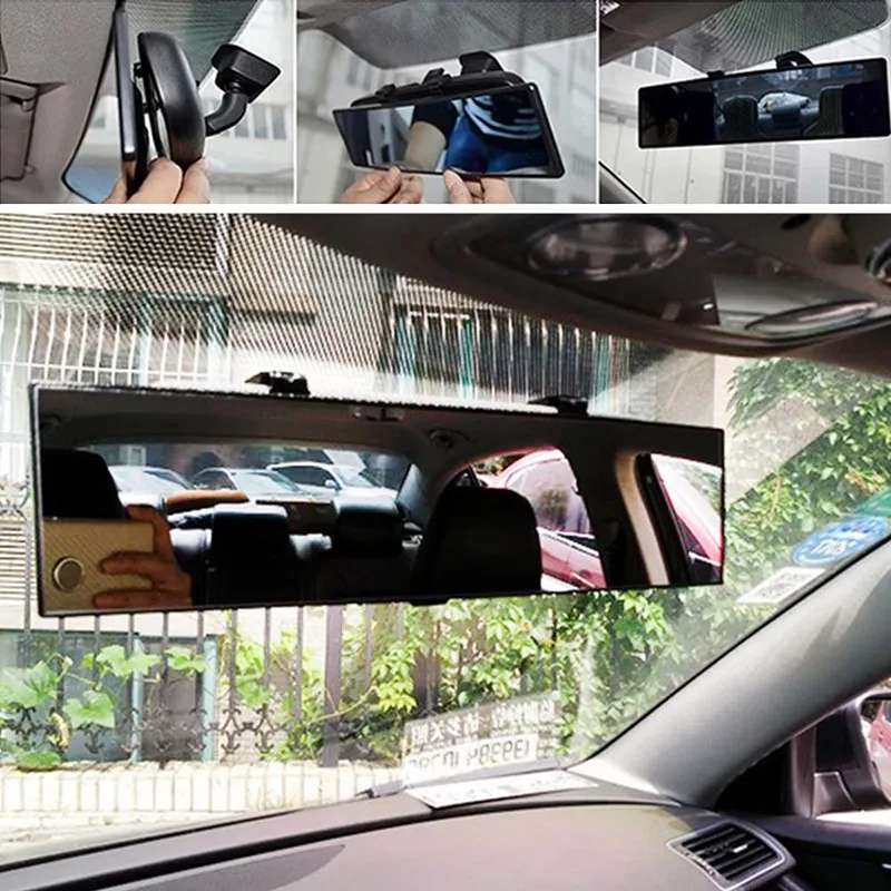Автомобильное зеркало заднего вида автомобиля антибликовое синее зеркало автореверса назад парковка справки сзади зеркала Широкий формат авто-Стайлинг