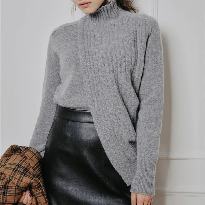 Толстый Пуловер, водолазка, свитер, черный укороченный Harajuku Blusa De Frio Feminina, корейский стиль, женский свитер, женский свитер, вязанный