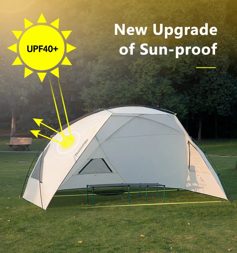 Naturehike Camping Sun Shelter Tent Outdoor Rainproof Sunshade Summer Park Travel UV-proof Picnic Sun-shelter Travel Beach Tent
