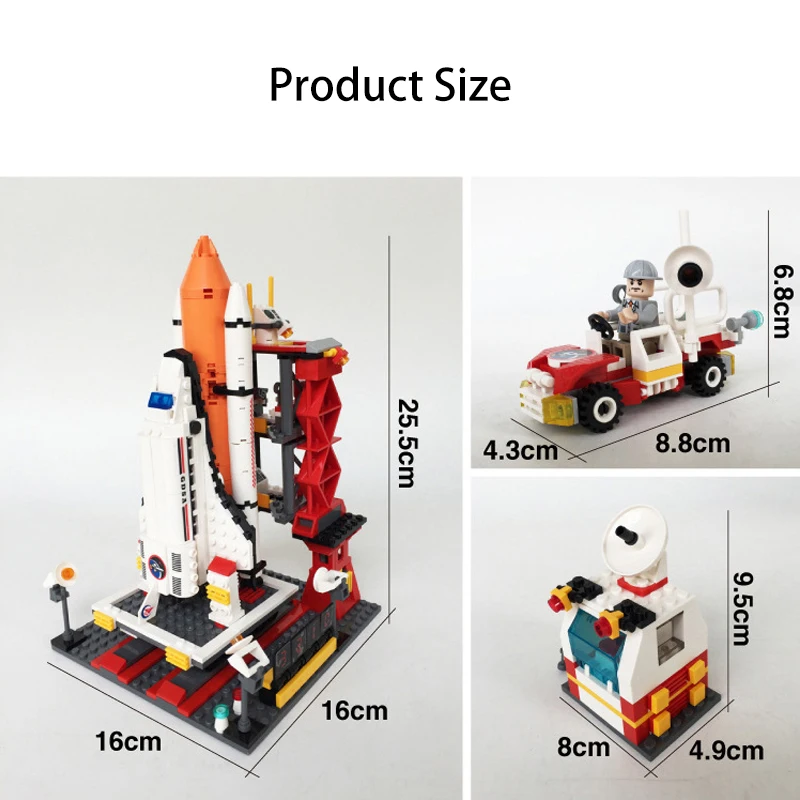425 шт. космическая техника космический челнок спутниковая пусковая установка космический корабль строительный блок кирпичные игрушки для детей