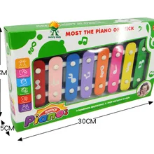 Октав стук фортепиано сталь фортепиано шт. Образовательный просвещение красочные игрушки Музыкальные инструменты с цифрами/нотами стук фортепиано 0