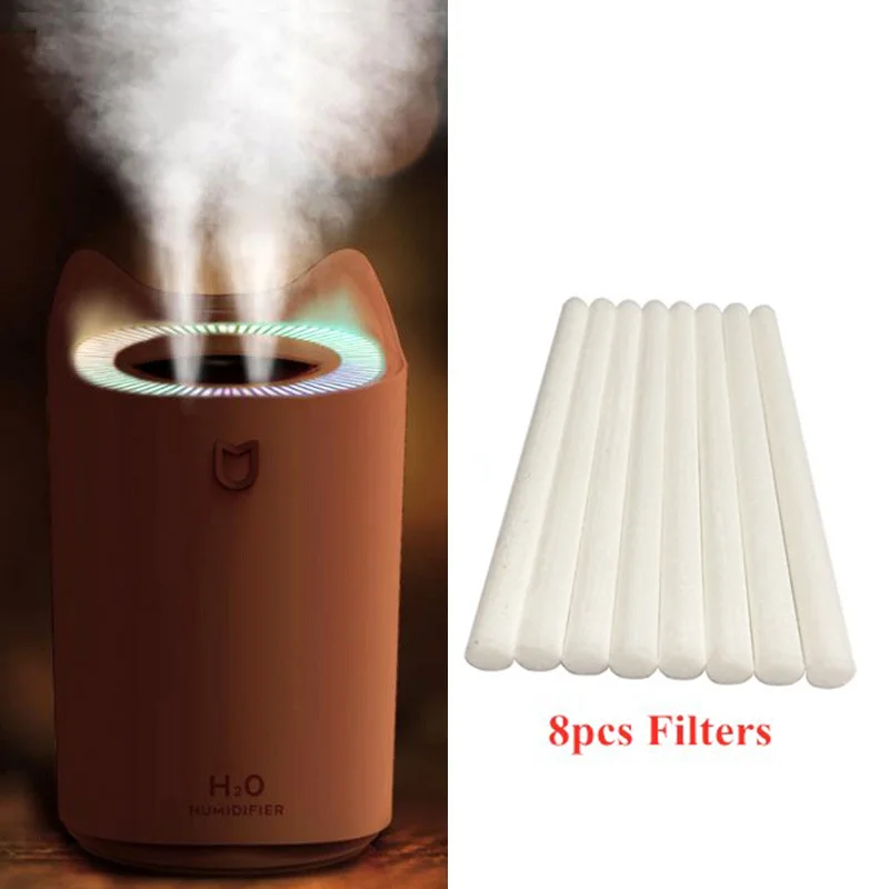 

8pcs Replacing Filters For 3000ml Ultrasonic Aroma Diffuser Dual Spray USB Air Humidifier Cotton Swabs