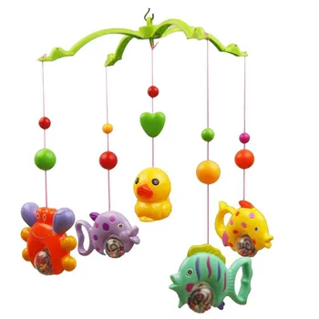 

1pc Bedside Bell Music Fish Crab Bed Bell Education Toy for Slppe Baby Playing