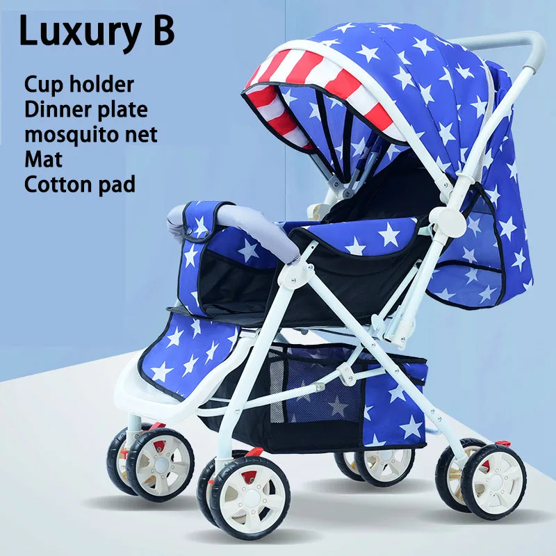 Luxury B-165 Детская коляска, 3 в 1, коляска с высоким видом, пейзаж, детская коляска, 360 Rota, дорожная система, 0-3 года, легкая, 2 в 1, Роскошная детская коляска s - Color: Luxury B-165