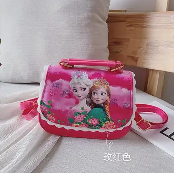 

New Children Cartoon Elsa and Anna Handbag Girls Cute Shoulder Bag Kids Tote Girls Messenger Bag Princess Mini Bag