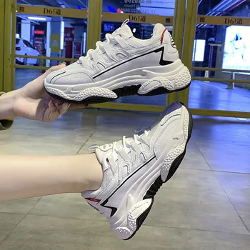 

Women White Casual Shoes Woman Outdoor Running Mesh Flats Platform Sneaker Ladies Shoes Flat Fashion Comfortable Sneakers Women