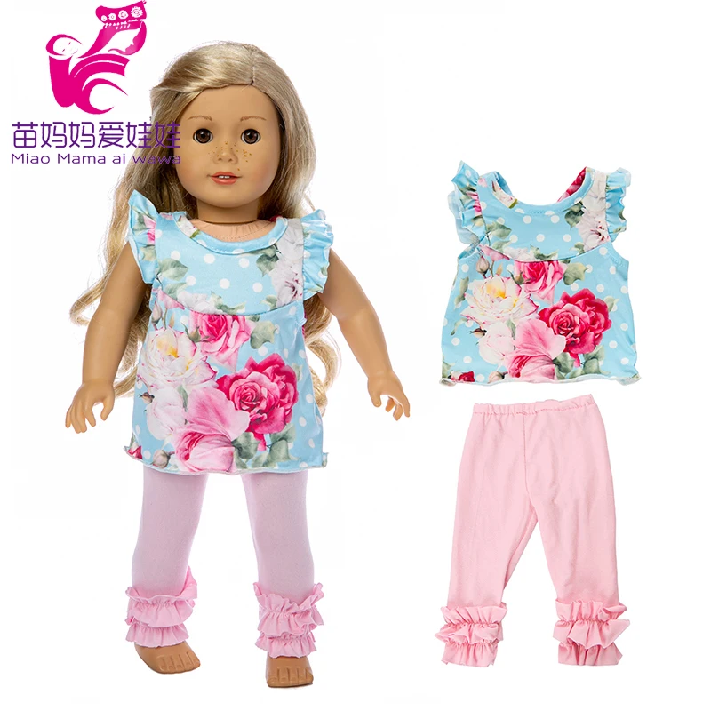 18 дюймов американская Кукла Одежда Набор для новорожденных кукла брюки одежда 1" девушка кукла пальто - Цвет: No 65A
