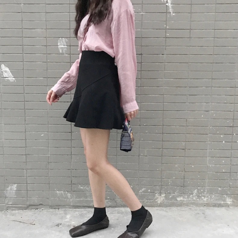 Новая мода женские юбки в стиле casual однотонные вечерние юбка Для женщин плиссированная юбка вечерние пляжная Летняя женская юбка в виде хвоста русалки