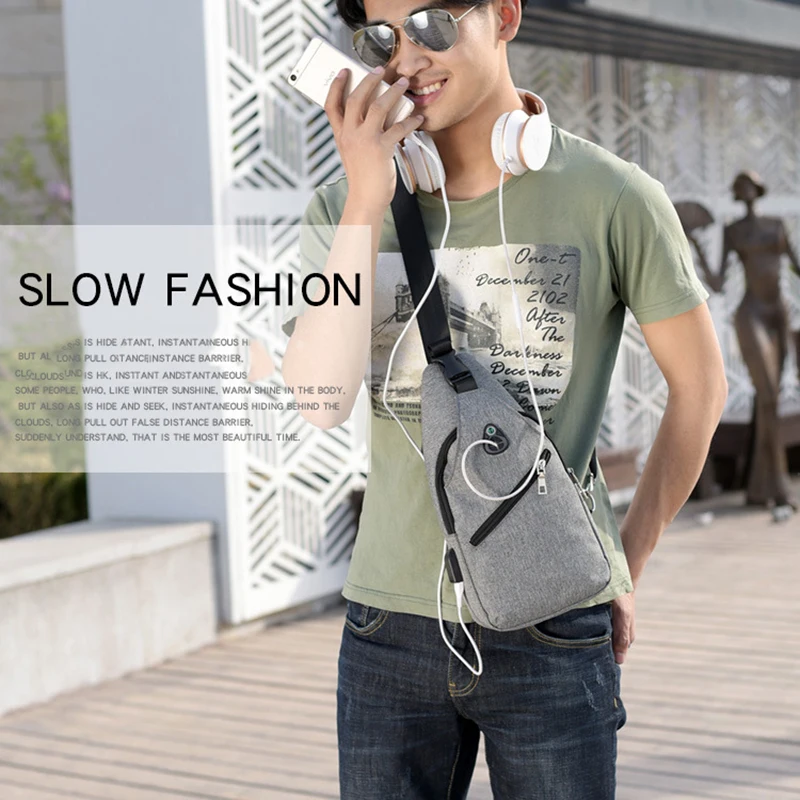 Мужская сумка через плечо USB перезаряжаемая для планшета Ipad Mini 1 2 3 4 5 7 9 дюймов