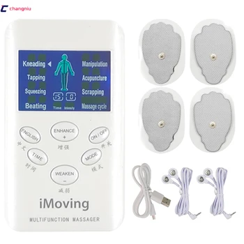 

EMS Tens Machine Unit Electric Massager Pulse Muscle Stimulator Electrode Pads Digital Therapy Pain Relief massager