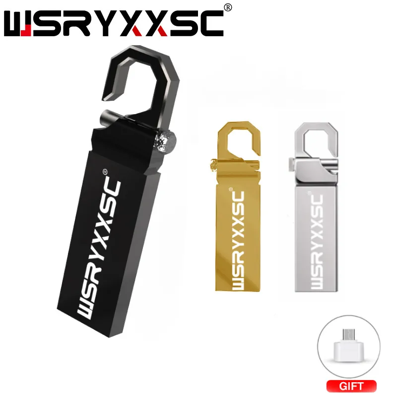 Металлическая usb вспышка 4 ГБ 8 16 32 64 высокоскоростная флешка Водонепроницаемая с