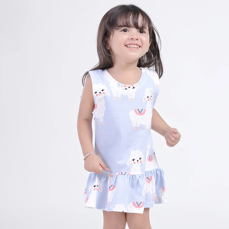

TinyPeople baby girl dress summer sleeveless cotton fabrics vests toddler bebe bodysuit baby girls dress cute newborn clothes