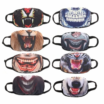 

Protect Yourself Face Mask Funny Pattern Dust Mask Neutral Cotton Personality Creative Innovation Mask Creative Dustproof