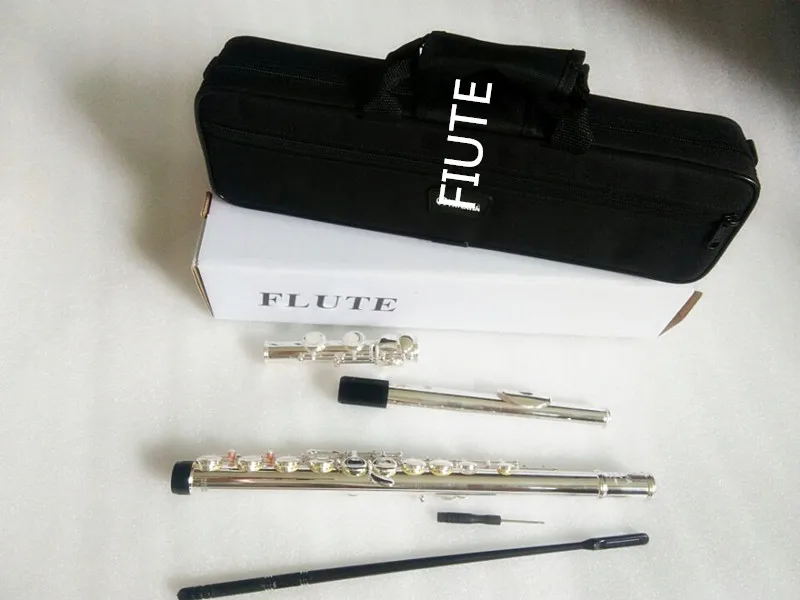 L& K Серебряная флейта 211SL музыкальный инструмент флейта 16 над C мелодия и E-Key флейта музыка профессиональная