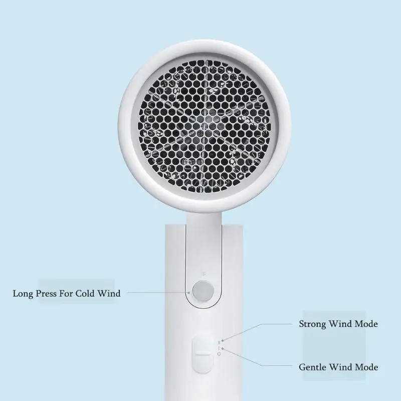 XIAOMI водный ион Фен MIJIA Профессиональный Быстросохнущий фен для волос Nanoe Анион Фен для ухода за волосами инструмент для дома путешествия 1600 Вт