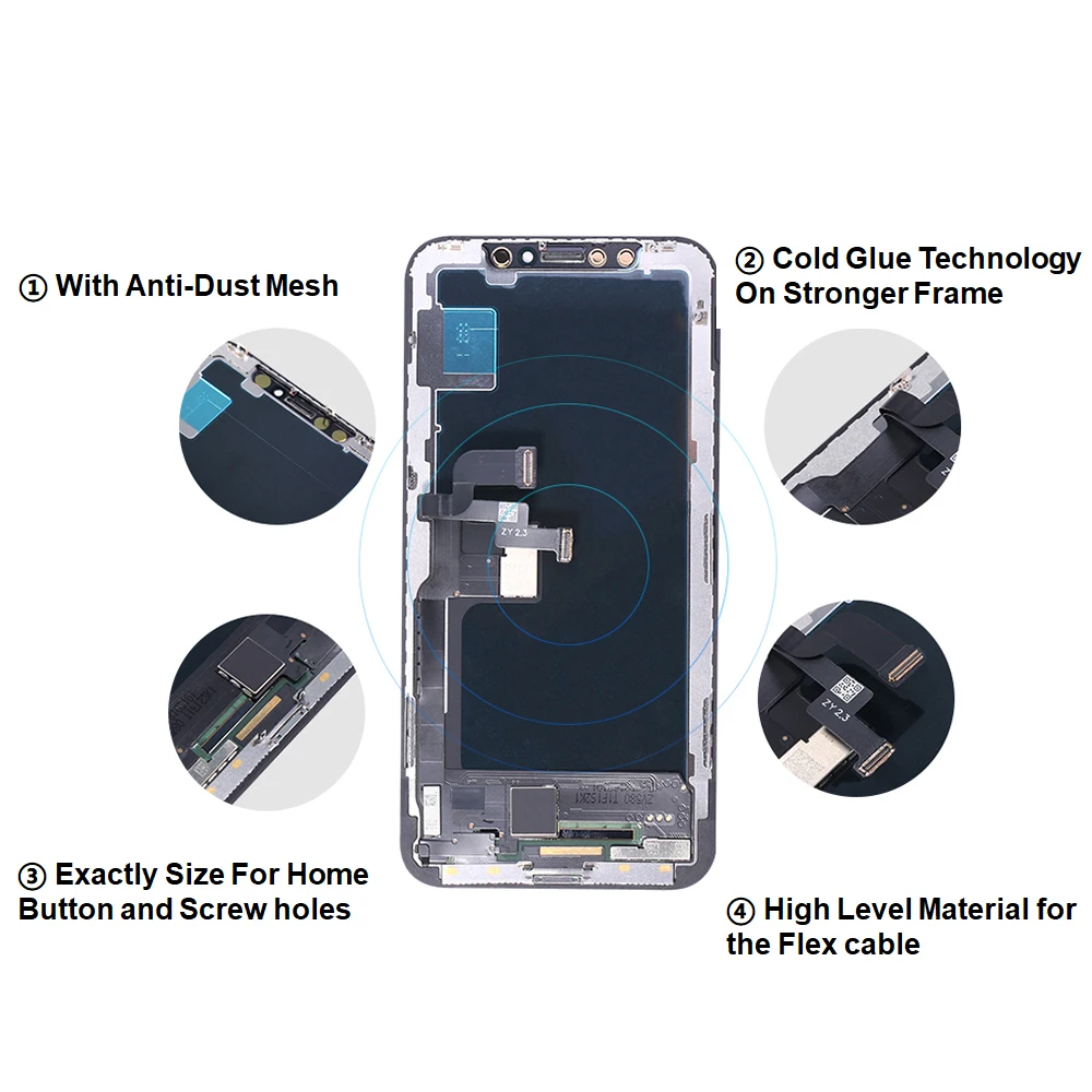 100% New OLED/LCD For iPhone X XR Display  Cheaper Price Display For iPhone XS Screen 100% Test Good 3D Touch AAA+  with gift