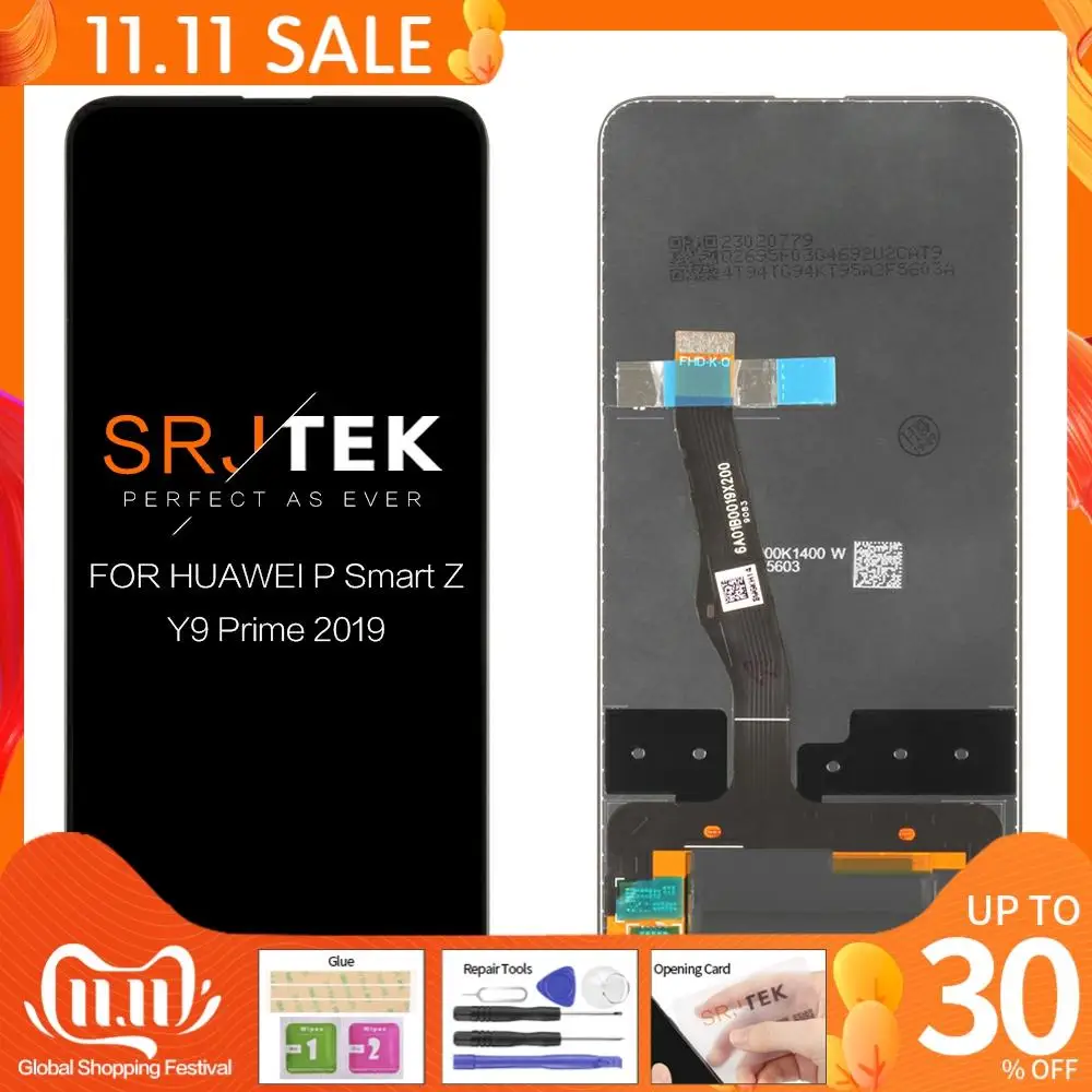 

Original 6.59" For Huawei P Smart Z / Y9 Prime 2019 STK-LX1 STK-L21 STK-L22 LTK-LX3 LCD Display Touch Screen Digitizer Assembly