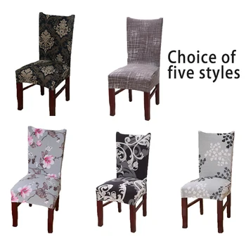 

1Pcs NEW Fabric stretch chair cover printing stretch chair cover wedding restaurant office banquet chair cover