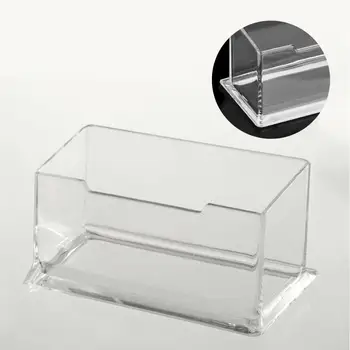 

Clear Desktop Business Card Holder Display Stand Acrylic Plastic Desk Shelf Bussiness Card Holder