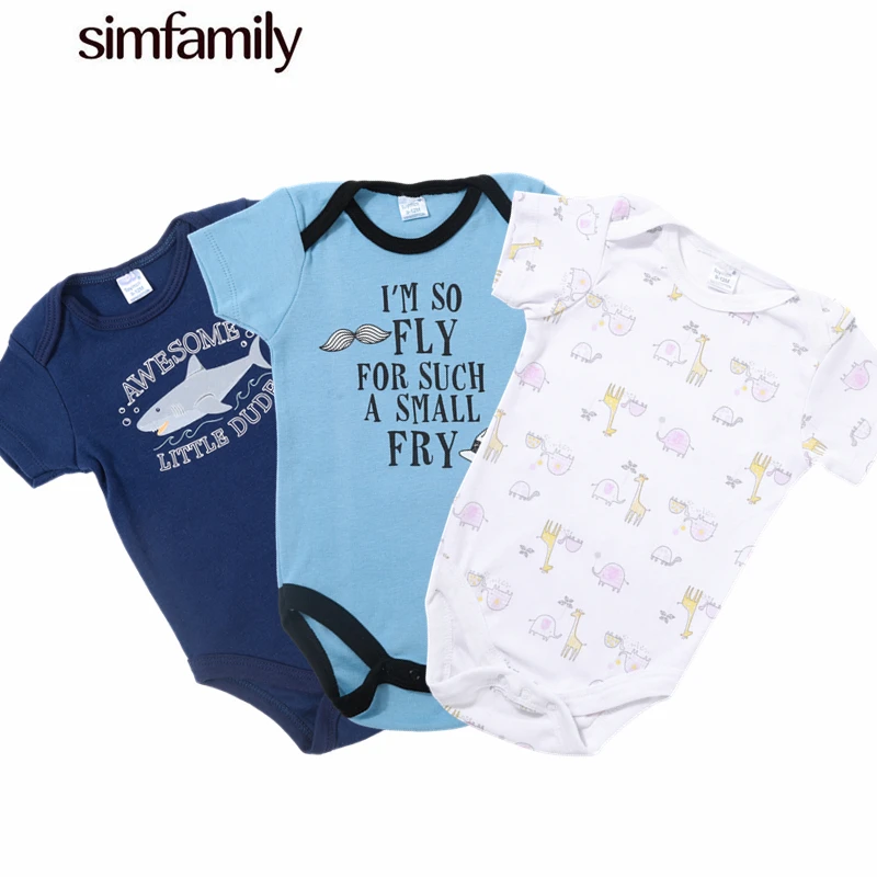 [Simfamily] 3 предмета, хлопок, комбинезоны для новорожденных 0-12 месяцев, одежда для маленьких девочек, комбинезон для маленьких мальчиков и девочек, одежда, Roupa de bebe - Цвет: set18