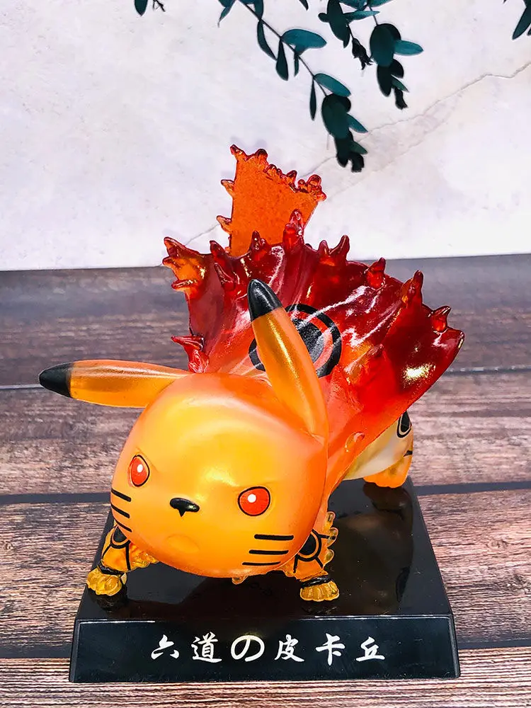 

Anime Cute Popular cartoon characters rikdo Pikachu Cosplay Naruto The tail beast nose dive PVC Collectible Model Toy
