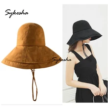 Высокое качество женская летняя Складная ультрафиолетовая Защитная тканевая шапка японская Солнцезащитная угловая Рыбацкая Кепка Праздничная Солнцезащитная шляпа